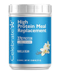 Celebrate Vitamins High Protein Meal Replacement Shake, 27 G Protein Powder, 6 G Of Fiber, For Post-Bariatric Surgery Patients, Vanilla Bean, 15 Servings