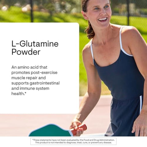Thorne - L-Glutamine Powder - Amino Acid Supplement For Immune System & Gi Health - Promotes Post-Exercise Muscle Cell Repair - Nsf Certified For Sport - Gluten Dairy & Soy-Free 90 Servings