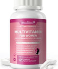 Mulittea Multivitamin for Women 18+ Daily Women Multivitamin w/Biotin 10000mcg Vitamin A C D E and More for Hair Skin and Nails Methylated B9B12 for Energy and Focus 120 CT