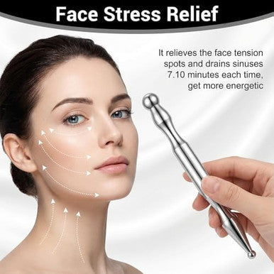 Matwsec Acupuncture Pen Stainless Steel Acupressure Pen Reflexology Massage Tool For Body Face 8 Sized Headed Acupuncture Needles Manual Deep Tissue Tool Body Point Probe Pens For Full Body Relaxing 4 Pcs