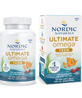 Nordic Naturals Ultimate Omega 2X Teen Strawberry - 60 Mini Soft Gels - 1120 Mg Total Omega-3S With Epa & Dha - Brain Health Positive Mood Social Development Learning - Non-Gmo 30 Servings