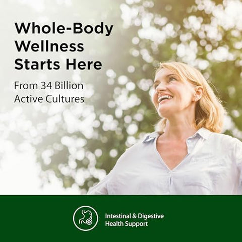 Flora Complete Care Probiotic 34 Billion Cells Supports Immune & Digestive Health Contains Lactobacillus Acidophilus & More Gluten & Nongmo 30 Vegetarian Capsules
