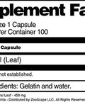 Terravita Chaparral Leaf - 450 Mg (100 Capsules, Zin: 516651)