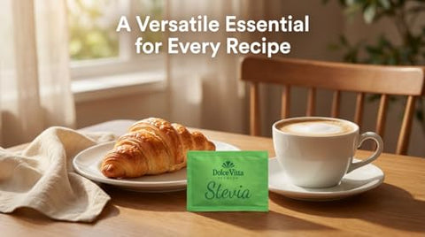 Dolce Vitta Organic Stevia Packets 400 Count Zero Calorie Natural Sweetener USDA Organic NonGMO Kosher Keto Friendly Vegan GlutenFree