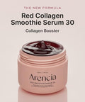 Arencia Overnight Red Smoothie Face Mask Serum, Glowing & Soothing With 30% Red Collagen, Niacinamide, Peptide, Vitamin E