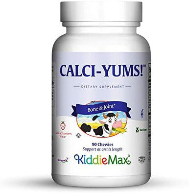 Maxi Health Kiddiemax Calcium Calciyum Flavored Animal Shaped Chewies Kosher (180 Count)