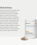 Momentous Vital Aminos Powder Supplement 30 Servings