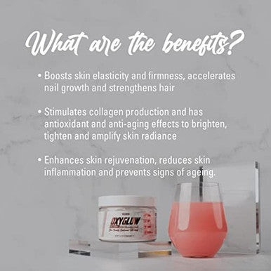 EHP Labs OxyGlow Natural Marine Collagen Powder Hydrolyzed Marine Collagen Peptides Powder Boosts Skin Elasticity and Firmness Accelerates Nail Growth and Strengthens Hai 30 Serves Unflavored