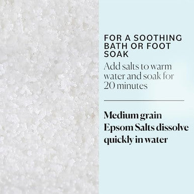 Sky Organics - Epsom Salt Bath Soak, 5 Lbs - Magnesium Sulfate Usp - 100% Pure, Medium Grain - Unscented - Soaking Bath Salts - Resealable Bag - Natural, Vegan & Cruelty - Self Care - Bath & Feet