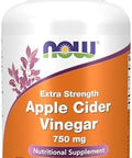Now Foods Supplements Apple Cider Vinegar 750 Mg From Fermentation Of Sweet Apple Cider Extra Strength 180 Tablets