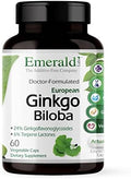 Emerald Labs Ginkgo Biloba Extract - Brain Health Supplement - Antioxidant & Energy Support - 60 Vegetable Capsules (30-Day Supply)