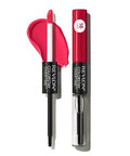 Revlon Liquid Lipstick With Clear Lip Gloss Colorstay Overtime Lipcolor Dual Ended With Vitamin E 040 Forever Scarlet 0.07 Fl Oz