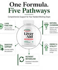 Liverite Liver Aid With Milk Thistle Liver Support Supplement With Amino 150 Capsules