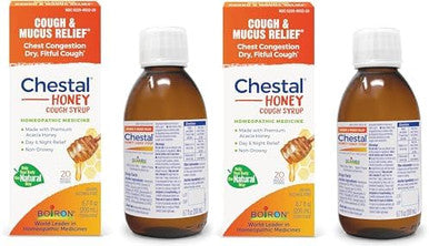 Boiron Chestal Honey Adult Cold And Cough Syrup For Nasal And Chest Congestion Runny Nose And Sore Throat Relief 6.7 Fl Oz (Pack Of 2)