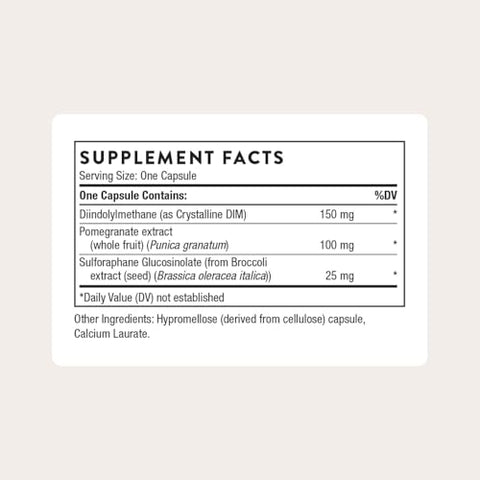 Thorne - Hormone Advantage - Estrogen Support & Hormone Balance For Men & Women - Featuring Dim & Pomegranate Extract - Gluten Dairy & Soy-Free 60 Servings