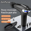 Zenpulse: Deep Tissue Percussion Massage Gun Easy-To-Use Comfortable Light Handheld Personal Massager For Pain Relief Therapy Neck Back Leg Shoulder Quiet Portable Fast Muscle Recovery Relaxation