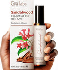 Gya Labs Sandalwood Roll On & Sweet Orange Essential Oil For Diffuser Set - Essential Oils Aromatherapy Roll On With Essential Oil Set - 2X0.34 Fl Oz - Gya Labs