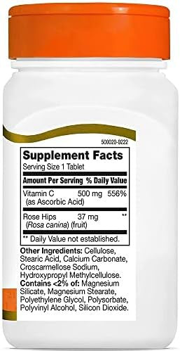 21St Century Vitamin C With Rose Hips 500 Mg 110 Tablets
