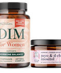 MyoInositol Powder Complex and Women's DIM Supplement Hormone Balance Bundle with Ideal 40: 1 Ratio MyoInositol and DChiro Inositol Powder (30 Servings) and DIM Supplement for Women (60 Servings)