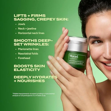 Murad Retinal Resculpt Overnight Cream Anti-Aging Face & Neck Cream With Encapsulated Retinal & Nad Firms Lifts & Hydrates Skin 1.7 Fl Oz