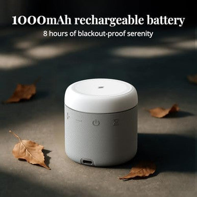 Anjank White Noise Sound Machine With Wireless Charger Stand 20 Soothing Sleep Sounds 32-Levels Volume Auto-Off Timer Magnetic Charging For Iphone White Noise Machine For Adults Home Travel