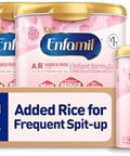 Enfamil A.R. Baby Formula Added Rice Starch Formula To Reduce Reflux & Spitup Dha For Brain Development Probiotics To Support Digestive & Immune Health Baby Milk 19.5 Oz Tub 4 Count