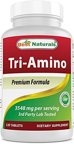 Best Naturals Triamino With Larginine Lornithine Llysine 120 Tablets ( Improved Formula)