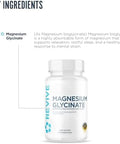 Revive Pure Magnesium Glycinate Capsules 200Mg Md - High Absorption Supplement For Relaxation & Stress Relief - Organic Memory & Sleep Support Pills For Strong Bones Normal Nerve & Muscle Function