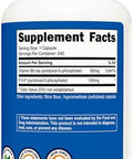 Nutricost P5P Vitamin B6 Supplement 100Mg 240 Capsules (Pyridoxal5Phosphate) Vegetarian Friendly Nongmo Gluten
