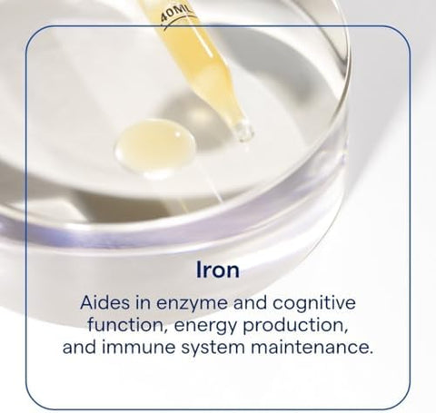 Trace Minerals Ionic Iron 22 mg Dietary Supplement to Support Immune System Health and Energy Liquid Ionic Trace Mineral Supplement with Ferrous Sulfate 1.9 fl oz (About 46 Servings)