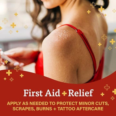 A+D First Aid Healing Ointment Moisturizing Skin Protectant For Dry Cracked Heels Elbows Hands And Lips Use After Hand Washing Packaging May Vary Multicolor " 1.5 Oz Tube