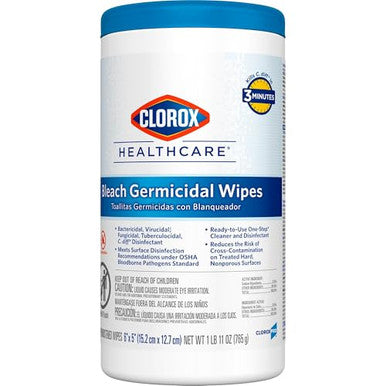 Cox30577 - Clorox Healthcare Bleach Germicidal Wipes