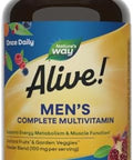 Nature'S Way Alive Men'S Complete Daily Multivitamin, Supports Energy Metabolism & Muscle Function, With B-Vitamins, Gluten Free, 130 Tablets (Packaging May Vary)