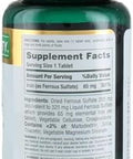 Nature'S Bounty Iron 65Mg, 325 Mg Ferrous Sulfate, Cellular Energy Support, Promotes Normal Red Blood Cell Production, 100 Tablets