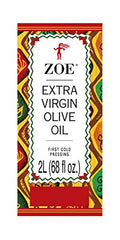 ZOE Extra Virgin Olive Oil 2L (68 fl oz) | Freshly Harvested, First Cold-Pressed | High Polyphenol, Hand-Selected Olives from Spain | Fruity Flavor, Rich Aroma | Ergonomic Bottle