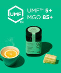 Egmont Honey Raw Manuka Honey MGO 85+ UMF 5+ 17.6oz (500g) NON-GMO, Kosher, Recycled plastic jar, Traceable 100% Pure Authentic New Zealand Honey, UMF & MGO Certified