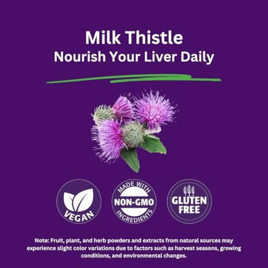 Paradise Herbs Milk Thistle Active Whole Spectrum Extract Super Potent Ultra Pure Vegan Non Gmo Gluten 120 Vegetarian Capsules