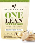 Vitahustle One Superfood Lean Protein â€“ All-In-One Nutrition Shake With Glp-1 Support 10G Plant Protein Ashwagandha Multivitamins & Postbiotics â€“ French Vanilla 15 Servings
