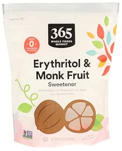 Pure Organic Monk Fruit Extract Powder, No Erythritol 4oz, 100% Monk Fruit Sweetener Powder for Keto and Paleo Diets, No Aftertaste, Zero Calories, Zero Carbs, Pure Monk Fruit Extract, 364 Servings