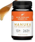 New Zealand Honey Co. Raw Manuka Honey UMF 15+ MGO 514+ - 8.8oz - Authentic New Zealand Sourced - High-Grade Potency Independently Tested - Monofloral UMF Certified 250g