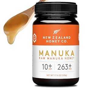 New Zealand Honey Co. Raw Manuka Honey UMF 15+ MGO 514+ - 8.8oz - Authentic New Zealand Sourced - High-Grade Potency Independently Tested - Monofloral UMF Certified 250g