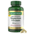 Nature's Bounty High Absorption Magnesium Glycinate For Supporting Muscle Relaxation And Bone Heart & Nerve Health Non-Gmo Gluten- Vegetarian /60 Servings 240 Mg 120 Count