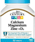 21St Century Cal Mag Zinc +D Vitamin 90 Tablets Pack Of 3