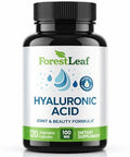 Forestleaf Hyaluronic Acid Supplements 100Mg High Bioavailable Dietary Hyaluronic Acid Powder Capsules 50Mg Vit C Supports Skin Hydration Joint Lubrication Anti-Aging Hair & Nails 120 Caps
