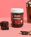 Soom Foods Chocolate Sea Salt Sesame Spread 12oz (2 Pack) Made with 4 Ingredients Low Sugar DairyFree NutFree GlutenFree Palm OilFree 5g Protein Better for You Chocolate Tahini Spread