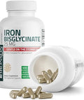 Bronson Iron Bisglycinate 25 Mg Gentle On The Stomach, Supports Energy & Healthy Red Blood Cell Production - Non-Constipating Formula - Non Gmo, 90 Vegetarian Capsules