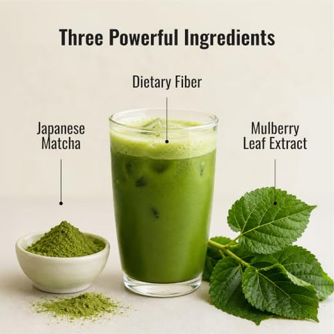 Honso Mulberry Matcha Tea ÃƒÂ¢Ã¢â€šÂ¬Ã¢â‚¬Å“ Japanese Mulberry Leaf & Matcha Green Tea Powder Packets, Supports Healthy Blood Sugar Levels, Hot or Iced, 20 Count