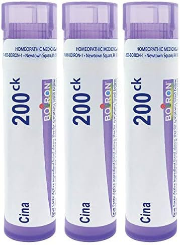 Boiron Cina 200Ck Homeopathic Medicine For Nervousness Sleeplessness In Children Pack Of 3 (240 Pellets)