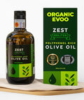 Polyphenol Rich Olive Oil Extra Virgin by Zest Delites, Up To 770 mg/kg High Polyphenol Olive Oil, Cold Pressed EVOO, Heart & Immunity Support, Single Origin, Gold Award, New Harvest, 16.9 fl oz