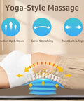Yening Full Body Massage Mat With Airbags Air Compression Stretching Mat With Heat For Bed Floor Neck Lumbar Traction Pad For Pain Relief Foldable Massage Mattress Topper 5'1"-6'0"